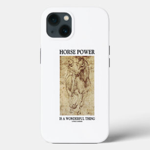 Paardse kracht is een wonderlijk ding van Leonardo iPhone 13 Hoesje