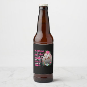 Paardse kunst De zachtheid van het oog van een paa Bier Etiket