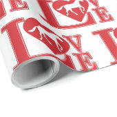 Paardse liefde, ik hou van paarden cadeaupapier (Rol Hoek)