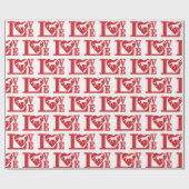 Paardse liefde, ik hou van paarden cadeaupapier (Vlak)