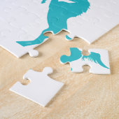 Paardse Lover puzzel met gepersonaliseerde naam. (Zijkant)