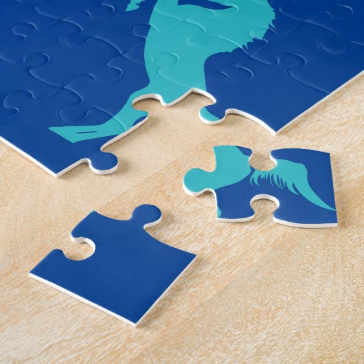 Paardse Lover puzzel met gepersonaliseerde naam. Legpuzzel (Zijkant)