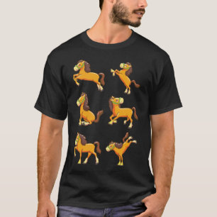 Paardse paarden schattig cadeautje met een cadeaut t-shirt