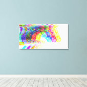 Paardse schokkende moderne kleurrijke canvas afdru (Insitu (Houten vloer))