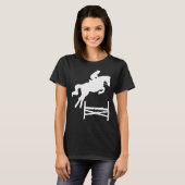 Paardse Show Jump Front Equestrian Showspring Comp T-shirt (Voorkant volledig)