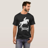 Paardse Show Jump Front Equestrian Showspring Comp T-shirt (Voorkant volledig)