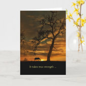 Paardse sympathie Paarden omlaag Kaart (Gele Bloem)