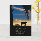 Paardse sympathie zet Paarden neer Kaart (Gele Bloem)