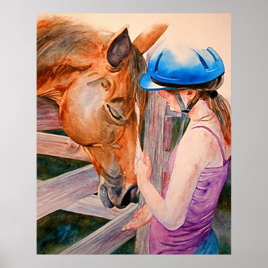 Paardse training The Love of Horses Canvass Print (Voorkant)