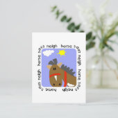 Paardse Zagen Neigh Tshirts en Gifts Briefkaart (Staand voorkant)