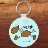 Paardse Zagen Neigh Tshirts en Gifts Sleutelhanger (Voorkant)
