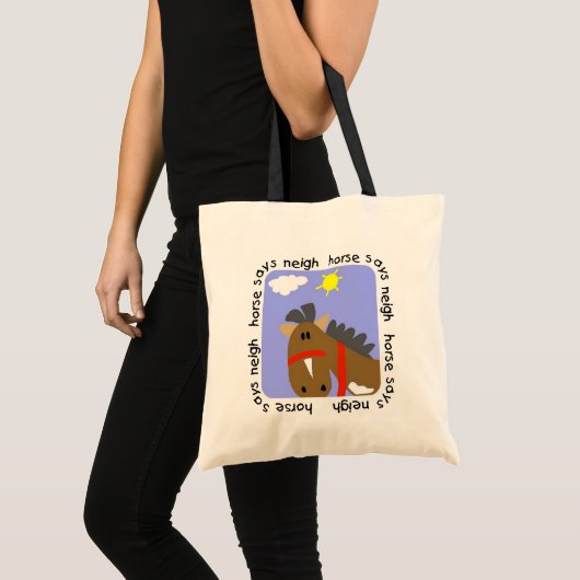 Paardse Zagen Neigh Tshirts en Gifts Tote Bag (Voorkant (product))