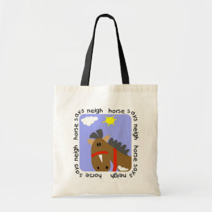 Paardse Zagen Neigh Tshirts en Gifts Tote Bag