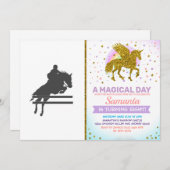 Paardsilhouet - Kies achtergrondkleur Kaart (Voorkant / Achterkant)