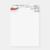  Paardslee Ride Kerstlijst Vakantie Post-it® Notes (Voorkant)