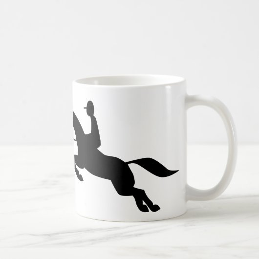 paardspringpictogram koffiemok (Rechts)
