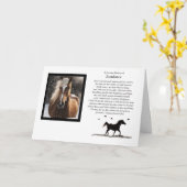 Paardsympathie Aangepaste foto en naam Kaart (Gele Bloem)