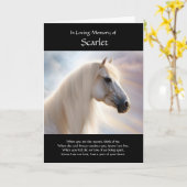 Paardsympathie Aangepaste naam en foto Kaart (Gele Bloem)