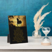 Paardsympathie Memorial Fotoplaat (Zijkant)