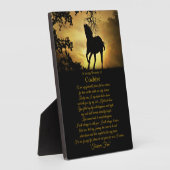 Paardsympathie Memorial Fotoplaat (Zijkant)