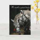 Paardteam: "We maken een geweldig team" Kaart (Gele Bloem)