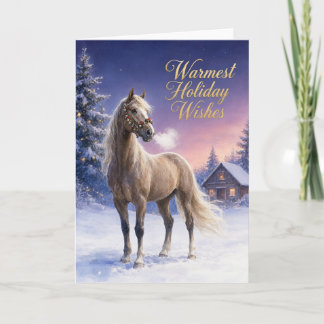 Paardthema Kerstkaarten Kaart