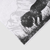 Paardverschuiving door het sneeuwwintergebergte tissuepapier (Detail)