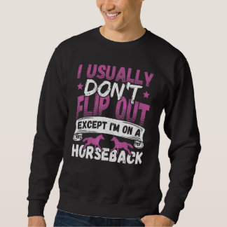 Paardvoltige voor een fan van voltige op paarden trui