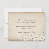 paarhart op strand - Bewaar de Datum Save The Date (Achterkant)