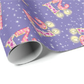 Paars 21e Birthday Wrapping Paper Cadeaupapier (Rol Hoek)