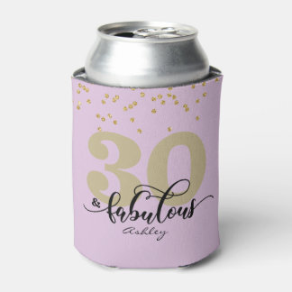 Paars 30 en Fabulous Birthday Blikjeskoeler