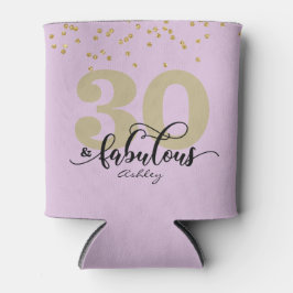 Paars 30 en Fabulous Birthday Blikjeskoeler