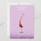 Paars 30 en uitnodiging van de partij van Fabulous (Achterkant)