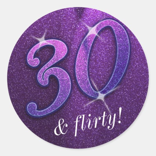 Paars 30 en Vluchtige Stickers op zaterdag (Voorkant)