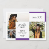 Paars 3 Aankondiging Afstuderen foto's (Voorkant)