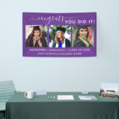 Paars 3 Fotocongressen Afstuderen 2023 Afstuderen Spandoek (Beurs)