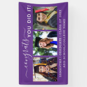 Paars 3 Fotocongressen Afstuderen 2023 Afstuderen Spandoek (Verticaal)