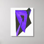 Paars 3 maal gekwadrateerd fijn tekencanvas afdruk canvas afdruk (Voorkant)