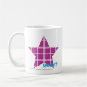 Paars 3 van de plaid koffiemok (Links)