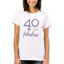 Paars 40 en Fabulous Veertigste Verjaardag