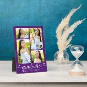 Paars 4 Foto Afstuderen Moderne Calligrafie Harart Fotoplaat (Zijkant)