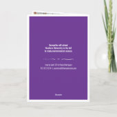 Paars 4-Photo Fun Boxes Afstuderen Uitnodiging (Achterkant)