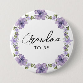 Paars A Little Wildflower Grandma om Button te zij