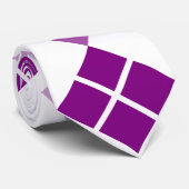 Paars Aangepast Stropdas Argyle (Opgerold)