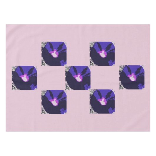 Paars aangepast tablet Tafelkleed (Voorkant (Horizontaal))