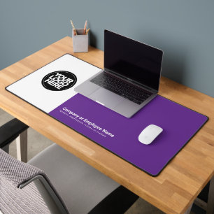 Paars Aangepaste bedrijfslogo naam, slogan Bureaumat