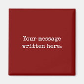 Paars Aangepaste Bericht Persoonlijke Tekst Citaat Magneet (Voorkant)