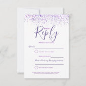 Paars abstract antwoord op moderne kunstbruiloft R (Achterkant)