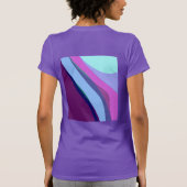 Paars Abstract artikel 308 T-shirt (Achterkant)