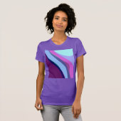 Paars Abstract artikel 308 T-shirt (Voorkant volledig)